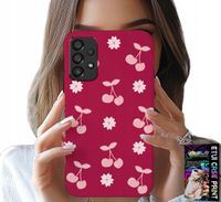 ETUI DO SAMSUNG GALAXY A53 5G - WISIENKI, WIŚNIE NA BORDOWYM TLE + FOLIA