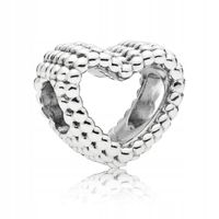 Charms Pandora - Srebrne serce z koralików 797516