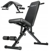 ŁAWKA TRENINGOWA REGULOWANA DO ĆWICZEŃ SKŁADANA ŁAWECZKA PROSTA SKOŚNA PRO