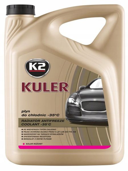 K2 - KULER - PŁYN DO CHŁODNIC - RÓŻOWY - 5L zdjęcie 1