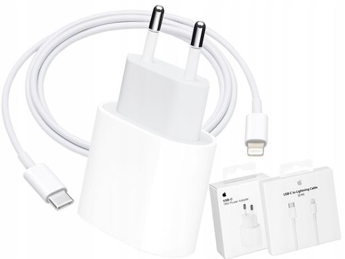 ORYGINALNA ŁADOWARKA APPLE USB-C DO LIGHTNING 18W na Arena.pl