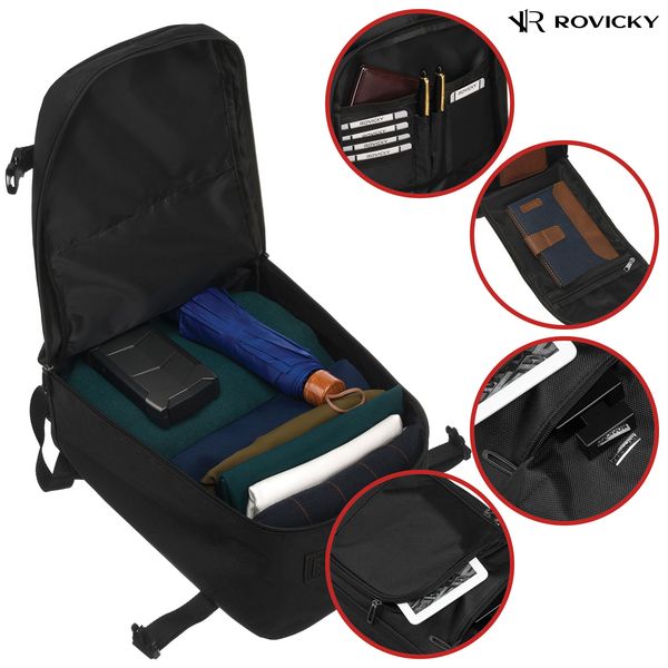 plecak materiałowy r-tok-1680d-0547 black zdjęcie 8