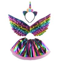 Kostium strój jednorożec spódnica opaska multikolor