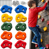 Kamienie Wspinaczkowe Uchwyty do Wspinaczki Duże dla Dzieci Zestaw Śruby UV