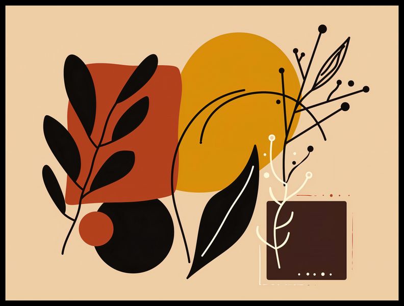 Plakat 80x60cm Ciepłe Kontury zdjęcie 2