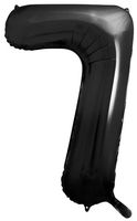 Balon foliowy Cyfra 7, 86cm, czarny XL