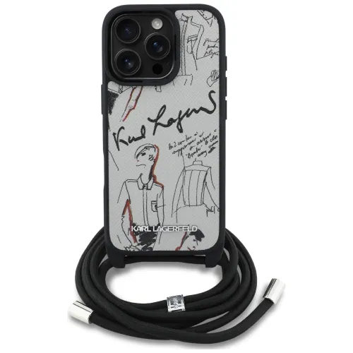 etui karl lagerfeld crossbody grained pattern & logo do iphone 16 pro na Arena.pl