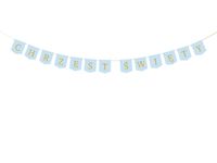 Baner Chrzest Święty niebieski, 200 cm