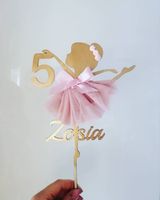 Topper Baletnica z cyfrą, urodziny