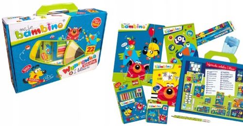 Wyprawka szkolna zestaw pierwszoklasisty Bambino 22 elementy - rok 2024 ! na Arena.pl