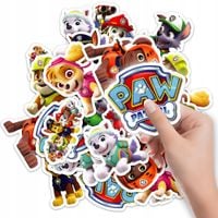 NAKLEJKI ETYKIETY NA ZESZYT NALEPKA Z POSTACIAMI PSI PATROL PAW WZORY 10SZT