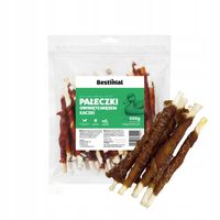 NATURALNE GRYZAKI BESTIMAL PAŁECZKI Z KACZKĄ 500G PRZYSMAK DLA PSA Z