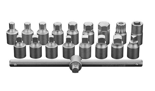 klucze do spustu oleju 3/8 zestaw 18 szt. - t n11-235 na Arena.pl