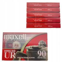 KASETA MAGNETOFONOWA DO NAGRYWANIA 90 MIN 5 SZTUK MAXELL