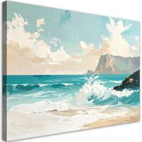 Obraz na płótnie do salonu, Morski pejzaż malownicze skały