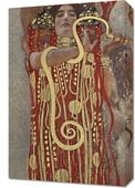 Obraz 40x60cm Hygieia, Gustaw Klimt Vintage do Salonu