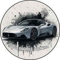 Opłatek na tort Samochód Auto Logo Maserati Urodziny 30 40  Personalizacja