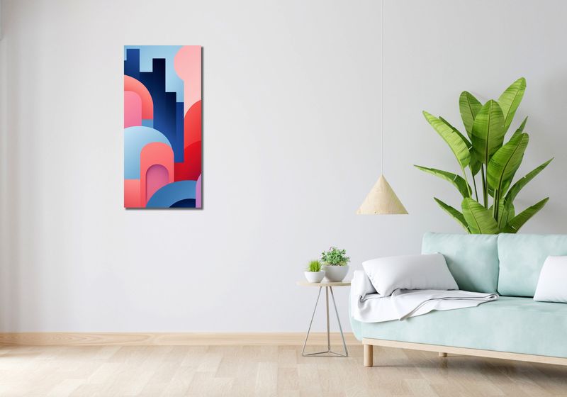 Obraz 40x90cm Miasto Kolorów zdjęcie 2