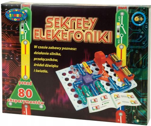 ZESTAW DOŚWIADCZALNY DLA DZIECI SEKRETY ELEKTRONIKI ponad 80 eksperymentów na Arena.pl