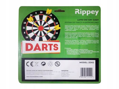 ZESTAW 12 RZUTEK DO TARCZY ELEKTRONICZNEJ LOTKI DO GRY ZD02 na Arena.pl