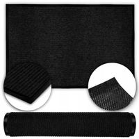 Wycieraczka mata do butów pod drzwi wejściowa czarna zewnętrzna