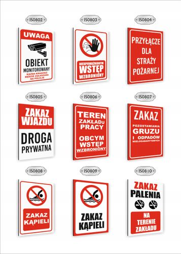 Tabliczka znak informacyjny dibond nadruk UV 30x20 ZAKAZ PARKOWANIA na Arena.pl