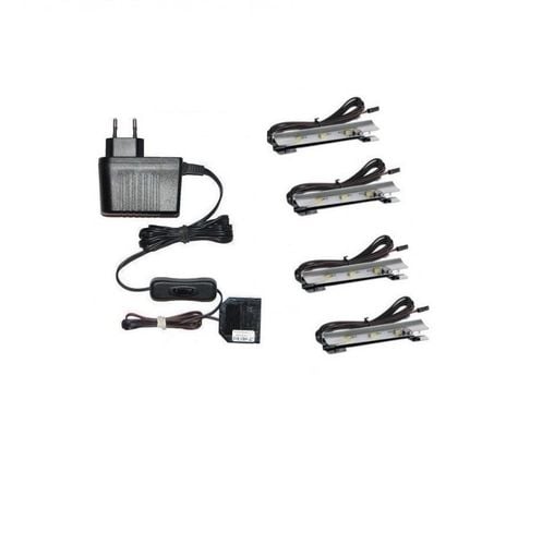 KLIPS LED OŚWIETLENIE SZKLANYCH PÓŁEK ZESTAW ZK-4 na Arena.pl