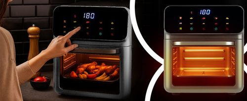 FRYTKOWNICA BEZTŁUSZCZOWA AIR FRYER 8,5L PIEKARNIK 1350W 10 TRYBÓW na Arena.pl