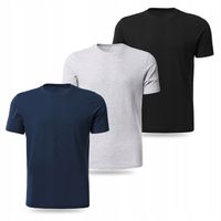 KOSZULKA MĘSKA KRÓTKI RĘKAW BAWEŁNIANA T-SHIRT ZESTAW 3-PAK MORAJ