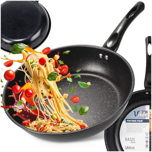Patelnia granitowa głęboka BASIC LINE 28 cm, 3 l na Arena.pl