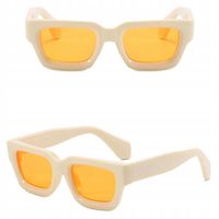 OKULARY PRZECIWSŁONECZNE filtr UV400 Kremowe damskie męskie + ETUI/ŚCIERKA