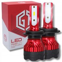 Żarówki samochodowe LED 12V can bus H7 GT COB + 300% super mocne pudełko