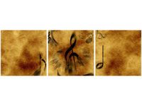 90X30CM NUTY TRÓJ OBRAZ