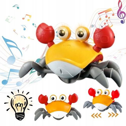 UCIEKAJĄCY PEŁZAJĄCY KRAB CHODZĄCY ZABAWKA INTERAKTYWNA dla DZIECKA LED XL na Arena.pl