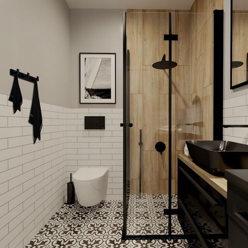 WIESZAK NA RĘCZNIKI ŁAZIENKOWY CZARNY LOFT SOLIDNY LISTWA Z 3 na Arena.pl