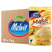 MELVIT Mąka żytnia razowa do wypieku domowego chleba 1 kg x 10 sztuk