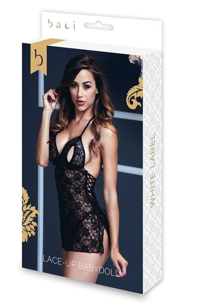 Lace Babydoll 1Pc, Black zdjęcie 5