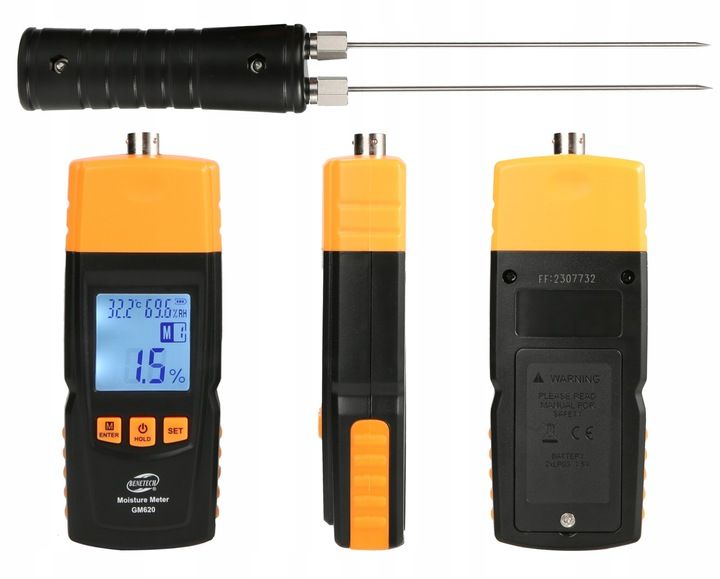 Wilgotnościomierz Miernik Wilgotności do Drewna + Sonda 147cm, Dokładny zdjęcie 11