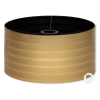 Abażur 35x20 cm Cerlux czarny złoty lampa wisząca stojąca żyrandol, klosz,
