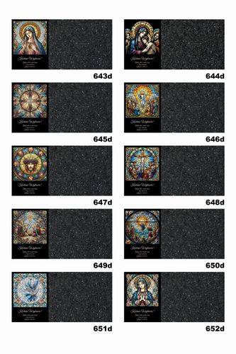 SZKLANA PODSTAWKA POD ZNICZE TWÓJ DOWOLNY TEKST 50 WZ CIEMNY MARMUR 60x30cm na Arena.pl