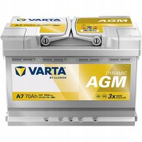 AKUMULATOR start stop Varta AGM 12V 70Ah 760A P+ NOWY MODEL ŚWIEŻA