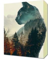 Obraz 30x40cm Koci Duch Lasu