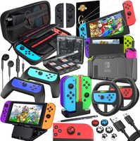 Deruitu Zestaw Akcesoriów Nintendo Switch 18W1 Etui Szkło Dock