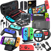 Deruitu Zestaw Akcesoriów Nintendo Switch 18W1 Etui Szkło Dock