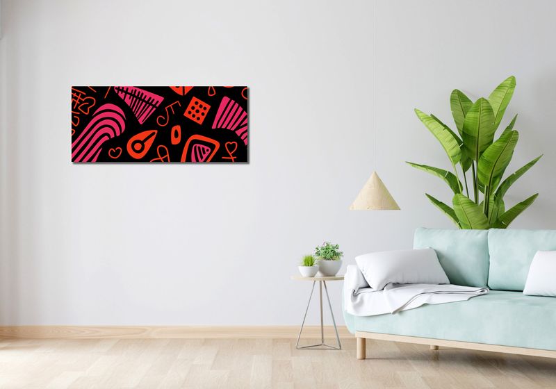 Obraz 100x40cm Rytm Wzorów zdjęcie 2