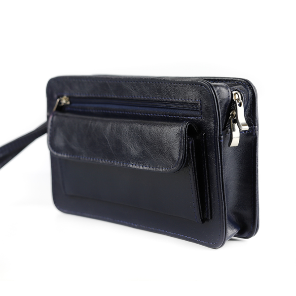 308-Saszetka męska - granat KEMER zdjęcie 2