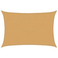 Żagiel przeciwsłoneczny, 160 g/m², piaskowy, 3x5 m, HDPE