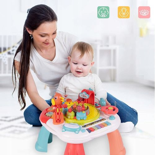 STOLIK EDUKACYJNY INTERAKTYWNY PIANINKO CIUCHCIA PIANINKO BĘBENEK PTASZEK na Arena.pl