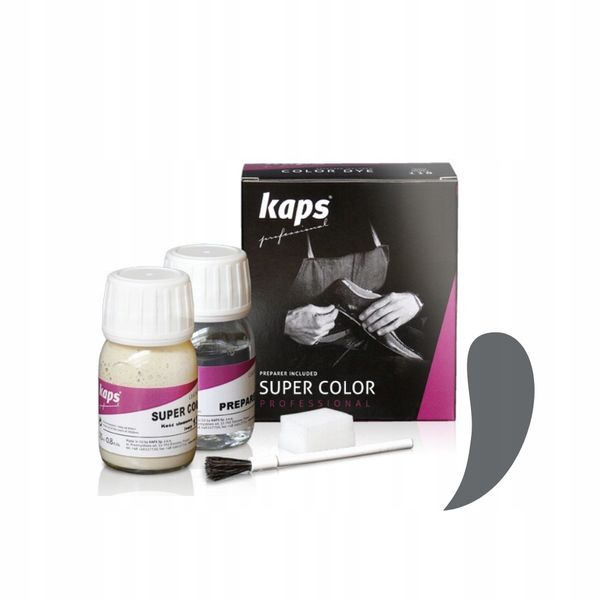 SUPER COLOR 25 ML+ PREPARER 25 ML JASNOSZARY - KAPS PROFESSIONAL zdjęcie 1