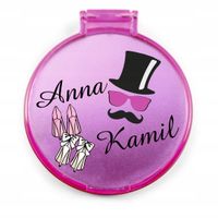 LUSTERKO personalizowane podziękowania dla gości ŚLUB WESELE śmieszny wzór